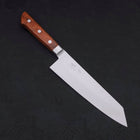 Kiritsuke VG-5 Stainless Tsuchime Western Mahogany Handle 190mm (7.5”)-[Musashi]-[Japanese-Kitchen-Knives]