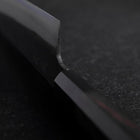 Kiritsuke White Steel #2 Kurouchi Buffalo Ebony Handle 200mm (7.9”)-[Musashi]-[Japanese-Kitchen-Knives]