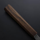 Kiritsuke White Steel #2 Kurouchi Nashiji Ashwood Handle 210mm-[Musashi]-[Japanese-Kitchen-Knives]