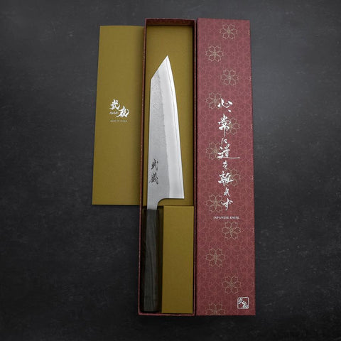 Kiritsuke White Steel #2 Nashiji Ashwood Handle 210mm (8.3”)