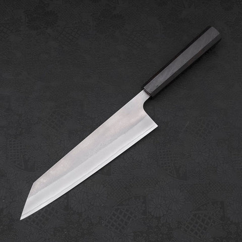Kiritsuke White Steel #2 Nashiji Ebony Handle 210mm-[Musashi]-[Japanese-Kitchen-Knives]
