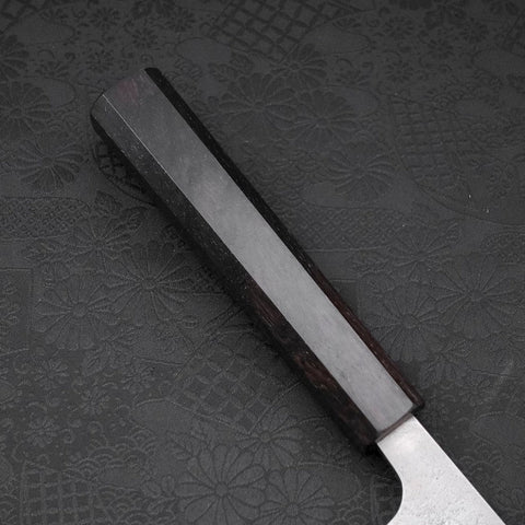 Kiritsuke White Steel #2 Nashiji Ebony Handle 210mm-[Musashi]-[Japanese-Kitchen-Knives]