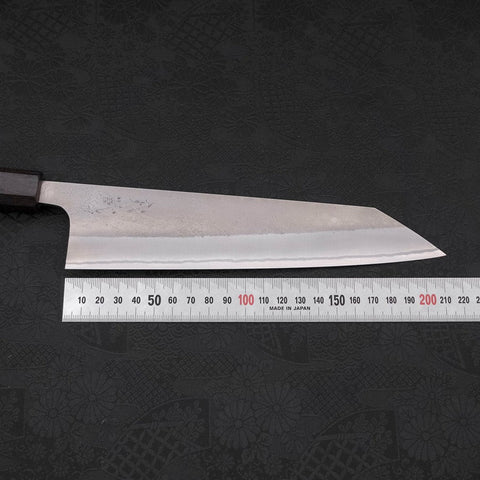 Kiritsuke White Steel #2 Nashiji Ebony Handle 210mm-[Musashi]-[Japanese-Kitchen-Knives]