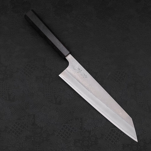Kiritsuke White Steel #2 Nashiji Ebony Handle 210mm-[Musashi]-[Japanese-Kitchen-Knives]