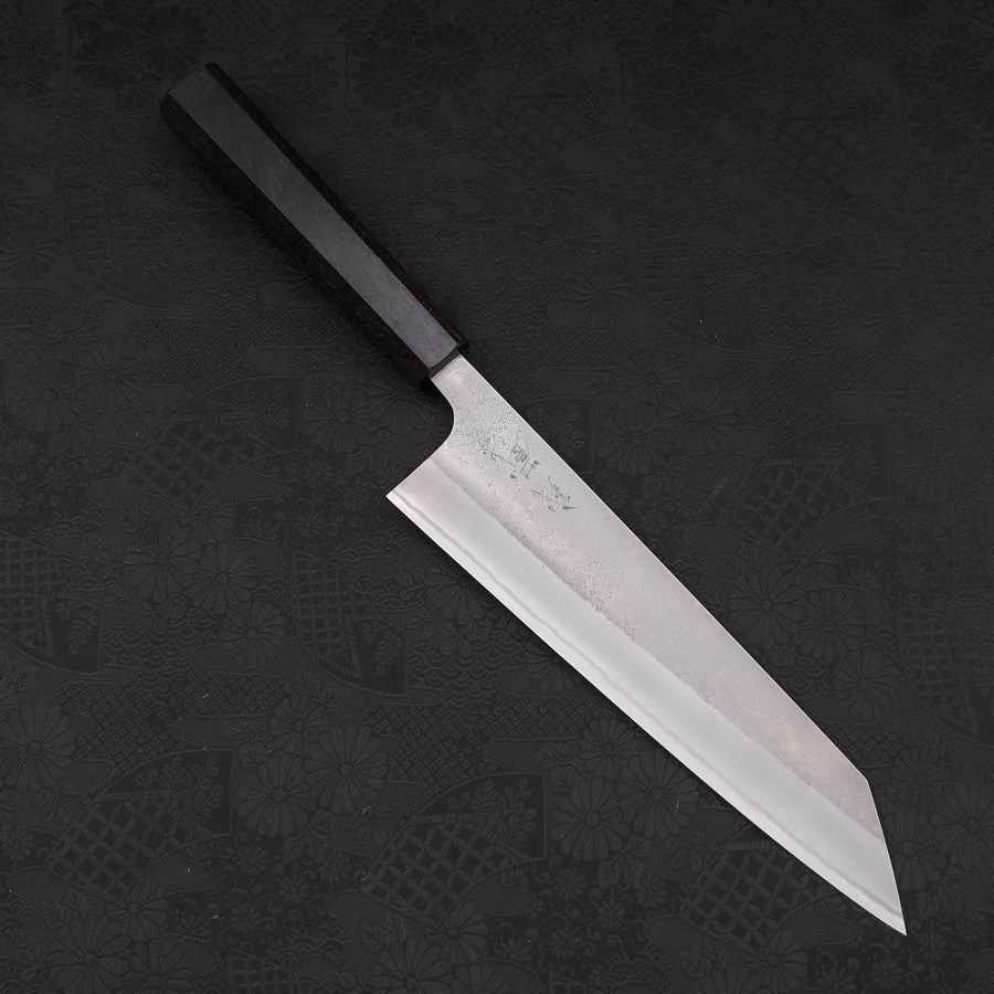 Kiritsuke White Steel #2 Nashiji Ebony Handle 210mm-[Musashi]-[Japanese-Kitchen-Knives]