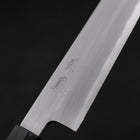 Kiritsuke White Steel #2 Kasumi Buffalo Teak Handle 210mm-[Musashi]-[Japanese-Kitchen-Knives]