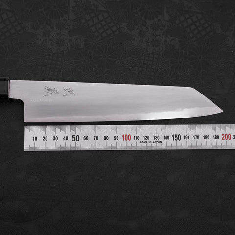Kiritsuke White Steel #2 Kasumi Buffalo Teak Handle 210mm-[Musashi]-[Japanese-Kitchen-Knives]