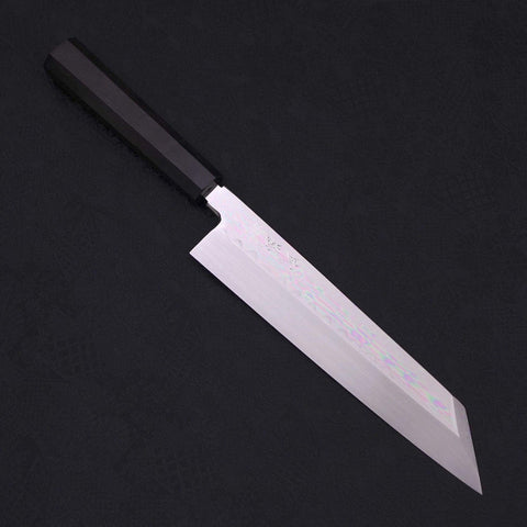 Kiritsuke White Steel #2 Mirror Finish Honyaki Buffalo Ebony Handle 240mm-[Musashi]-[Japanese-Kitchen-Knives]