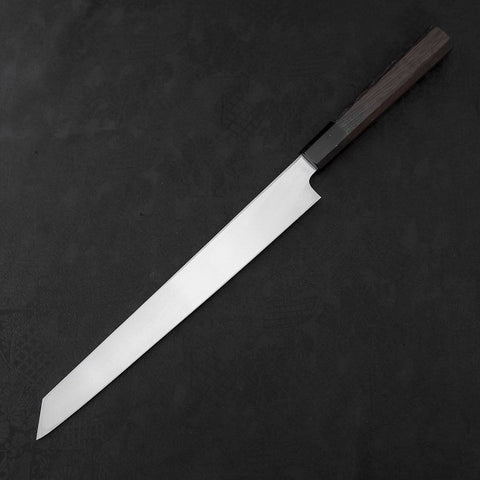 Kiritsuke Yanagiba Blue Steel #2 Kurouchi Buffalo Wenge Handle 270mm-[Musashi]-[Japanese-Kitchen-Knives]