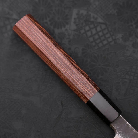 Kiritsuke Yanagiba Blue Steel #2 Kurouchi Buffalo Wenge Handle 300mm-[Musashi]-[Japanese-Kitchen-Knives]