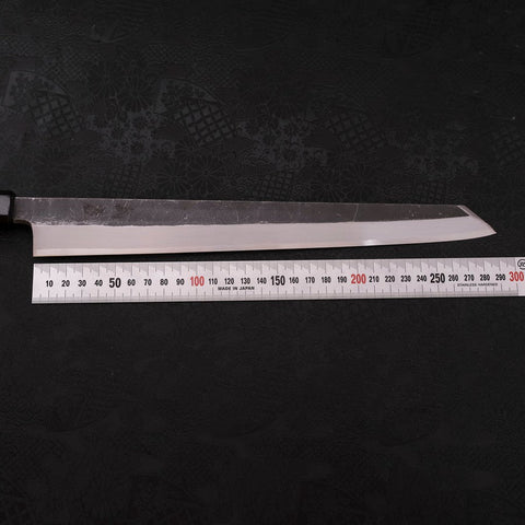 Kiritsuke Yanagiba Blue Steel #2 Kurouchi Buffalo Wenge Handle 300mm-[Musashi]-[Japanese-Kitchen-Knives]