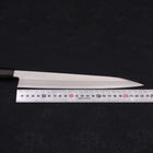 Kiritsuke Yanagiba Silver Steel #3 Kasumi Buffalo Ebony Handle 240mm-[Musashi]-[Japanese-Kitchen-Knives]