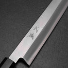 Kiritsuke Yanagiba Silver Steel #3 Kasumi Buffalo Ebony Handle 300mm (11.8”)-[Musashi]-[Japanese-Kitchen-Knives]
