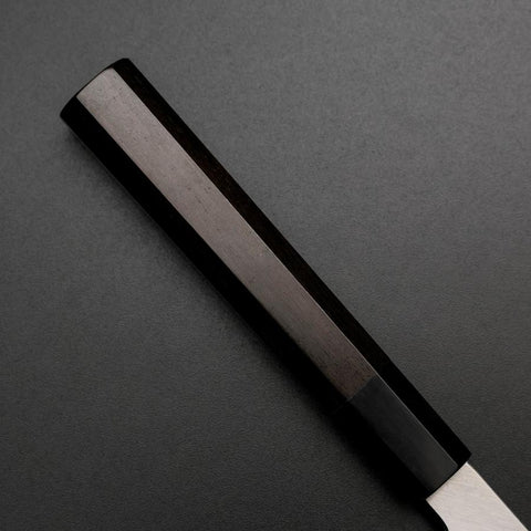 Kiritsuke Yanagiba Silver Steel #3 Kasumi Buffalo Ebony Handle 300mm (11.8”)-[Musashi]-[Japanese-Kitchen-Knives]