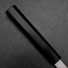 Kiritsuke Yanagiba Silver Steel #3 Kasumi Buffalo Ebony Handle 300mm (11.8”)-[Musashi]-[Japanese-Kitchen-Knives]