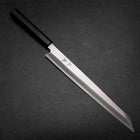 Kiritsuke Yanagiba Silver Steel #3 Kasumi Buffalo Ebony Handle 300mm (11.8”)-[Musashi]-[Japanese-Kitchen-Knives]