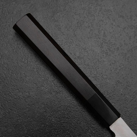 Kiritsuke Yanagiba Silver Steel #3 Kasumi Buffalo Ebony Handle 300mm (Sori) (11.8”)-[Musashi]-[Japanese-Kitchen-Knives]