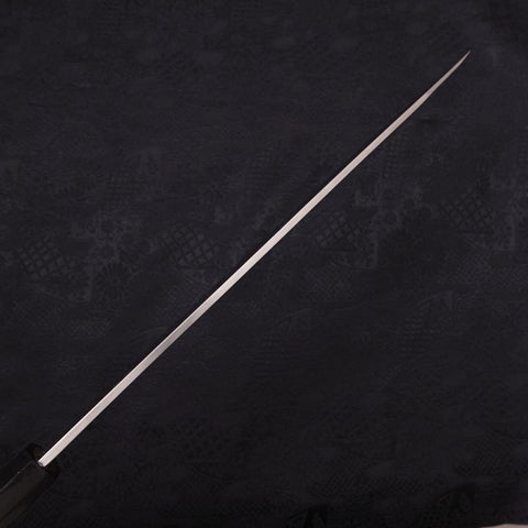 Kiritsuke Yanagiba Silver Steel #3 Polished Buffalo Ebony Handle 270mm-[Musashi]-[Japanese-Kitchen-Knives]