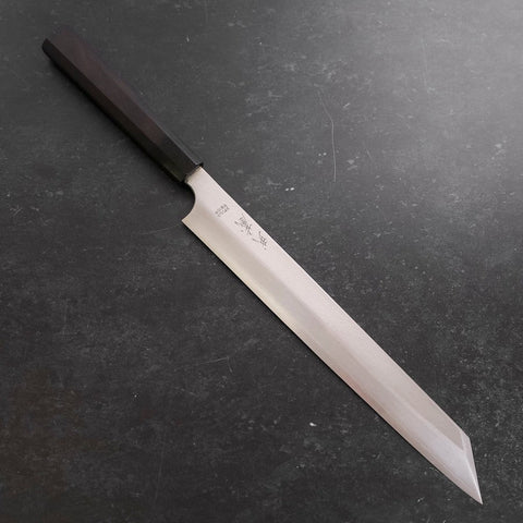 Kiritsuke Yanagiba VG-10 Polished Buffalo Ebony Handle 300mm-[Musashi]-[Japanese-Kitchen-Knives]