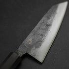 Kobunka Blue Steel #2 Kurouchi Ebony Handle 120mm (4.7”)-[Musashi]-[Japanese-Kitchen-Knives]