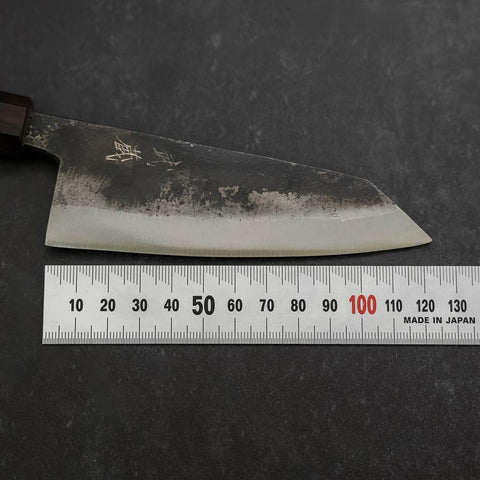 Kobunka Blue Steel #2 Kurouchi Ebony Handle 120mm (4.7”)-[Musashi]-[Japanese-Kitchen-Knives]