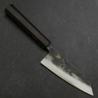 Kobunka Blue Steel #2 Kurouchi Ebony Handle 120mm (4.7”)-[Musashi]-[Japanese-Kitchen-Knives]