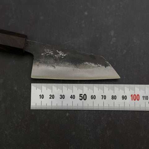 Kobunka Blue Steel #2 Kurouchi Ebony Handle 80mm-[Musashi]-[Japanese-Kitchen-Knives]