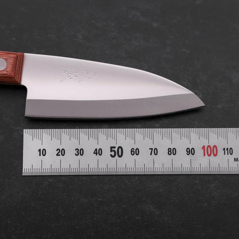 Kodeba AUS-6 Polished Brown Western Handle 95mm-[Musashi]-[Japanese-Kitchen-Knives]