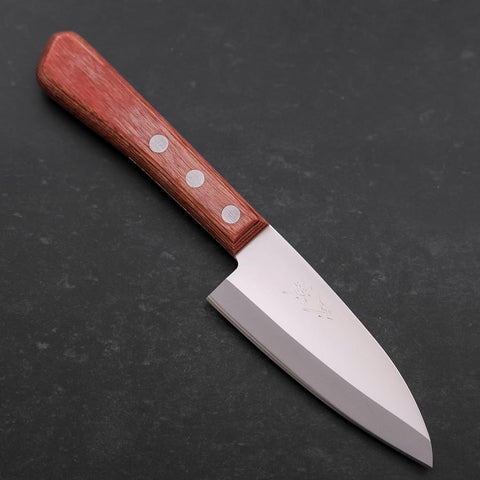 Kodeba AUS-6 Polished Brown Western Handle 95mm-[Musashi]-[Japanese-Kitchen-Knives]