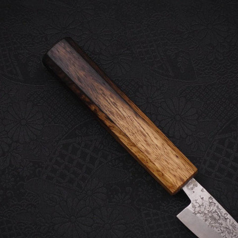 Kodeba Silver Steel #3 Tsuchime Yaki Urushi Handle 80mm-[Musashi]-[Japanese-Kitchen-Knives]