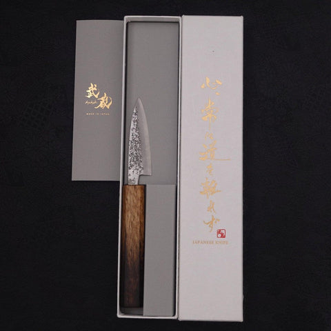 Kodeba Silver Steel #3 Tsuchime Yaki Urushi Handle 80mm-[Musashi]-[Japanese-Kitchen-Knives]