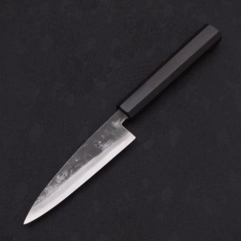 Koyanagi Blue Super Kurouchi Buffalo Ebony Handle 120mm-[Musashi]-[Japanese-Kitchen-Knives]