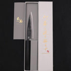 Koyanagi Blue Super Kurouchi Buffalo Ebony Handle 120mm-[Musashi]-[Japanese-Kitchen-Knives]