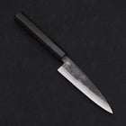 Koyanagi Blue Super Kurouchi Buffalo Ebony Handle 120mm-[Musashi]-[Japanese-Kitchen-Knives]