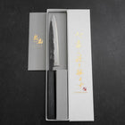 Koyanagi Blue Steel #1 Kurouchi Dark Blue Urushi Handle 150mm-[Musashi]-[Japanese-Kitchen-Knives]