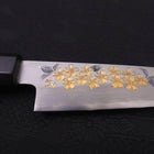 Koyanagi Silver Steel #3 Kasumi Chokin Sakura Buffalo Ebony Handle 110mm-[Musashi]-[Japanese-Kitchen-Knives]