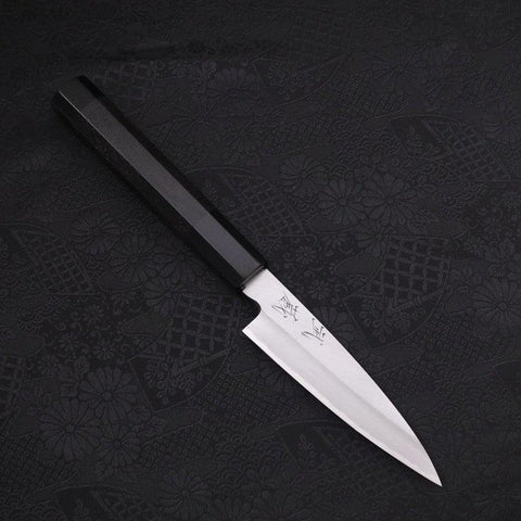 Koyanagi White Steel #2 Kasumi Buffalo Ebony Handle 120mm-[Musashi]-[Japanese-Kitchen-Knives]