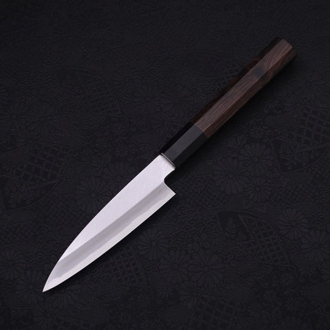 Koyanagi White Steel #2 Kasumi Chokin Sakura Buffalo Ebony Handle 110mm-[Musashi]-[Japanese-Kitchen-Knives]