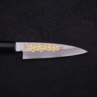Koyanagi White Steel #2 Kasumi Chokin Sakura Buffalo Ebony Handle 110mm-[Musashi]-[Japanese-Kitchen-Knives]