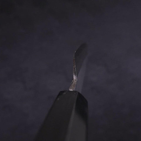 Koyanagi White Steel #2 Kasumi Chokin Sakura Buffalo Ebony Handle 110mm-[Musashi]-[Japanese-Kitchen-Knives]