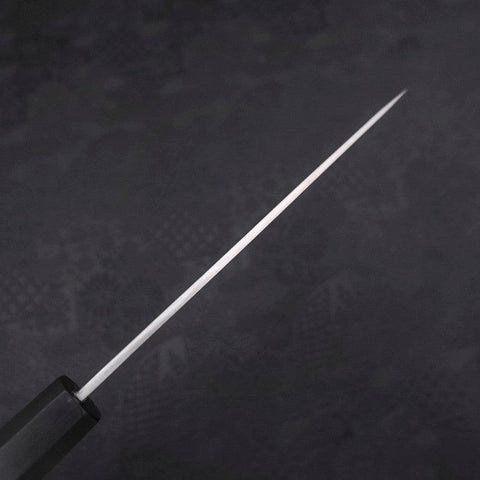 Koyanagi White Steel #2 Kasumi Chokin Sakura Buffalo Ebony Handle 135mm-[Musashi]-[Japanese-Kitchen-Knives]