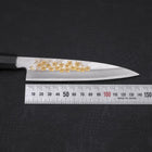 Koyanagi White Steel #2 Kasumi Chokin Sakura Buffalo Ebony Handle 135mm-[Musashi]-[Japanese-Kitchen-Knives]