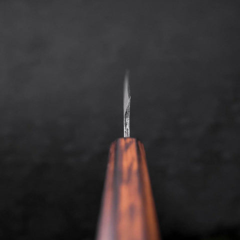 Koyanagi White Steel #2 Nashiji Sumi Urushi Handle 120mm-[Musashi]-[Japanese-Kitchen-Knives]