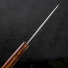 Koyanagi White Steel #2 Nashiji Sumi Urushi Handle 120mm-[Musashi]-[Japanese-Kitchen-Knives]