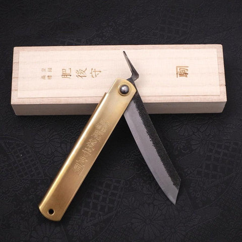 Kurouchi Higonokami Aogami 120mm-[Musashi]-[Japanese-Kitchen-Knives]