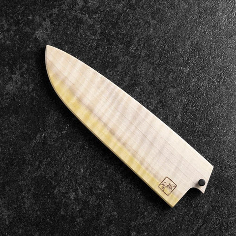 MUSASHI - Magnolia Saya Sheath for Santoku Knife with Pin 165/180mm (7”)-[Musashi]-[Japanese-Kitchen-Knives]