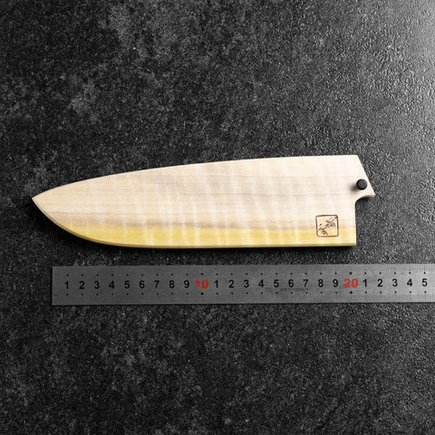 MUSASHI - Magnolia Saya Sheath for Santoku Knife with Pin 165/180mm (7”)-[Musashi]-[Japanese-Kitchen-Knives]