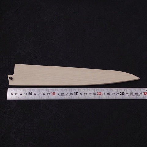 Magnolia Saya Sheath for Sujihiki with Pin 240mm (9.4”)-[Musashi]-[Japanese-Kitchen-Knives]