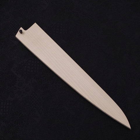 Magnolia Saya Sheath for Sujihiki with Pin 240mm (9.4”)-[Musashi]-[Japanese-Kitchen-Knives]