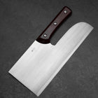 Menkiri (Noodle Knife) Blue Steel #2 Polished Red Urushi Handle 300mm-[Musashi]-[Japanese-Kitchen-Knives]